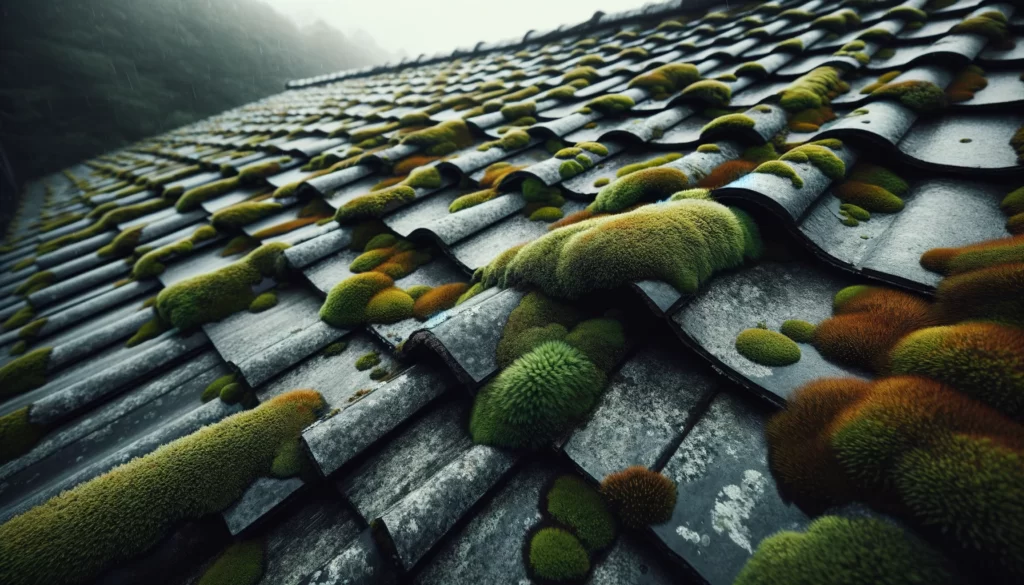 asbest leien dak ontmossen verboden